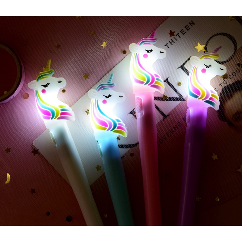 TOP Price COD Pena Bear LED Lucu LED Unicorn Pen Murah Produk Import U09