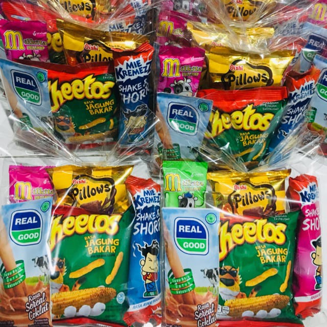 

Snack Ulang Tahun MURAH / Mini snack murah / Paket Snack Goceng / Snack Ultah Murmer / Paket Ultah anak