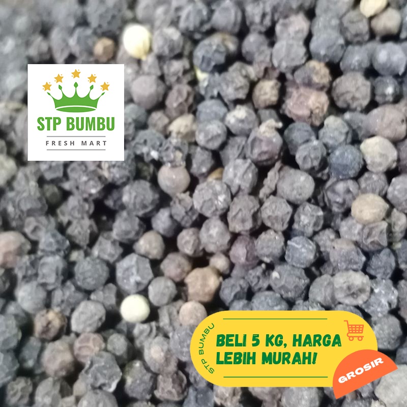 Biji Lada Hitam Bulat Utuh Super 1 kg