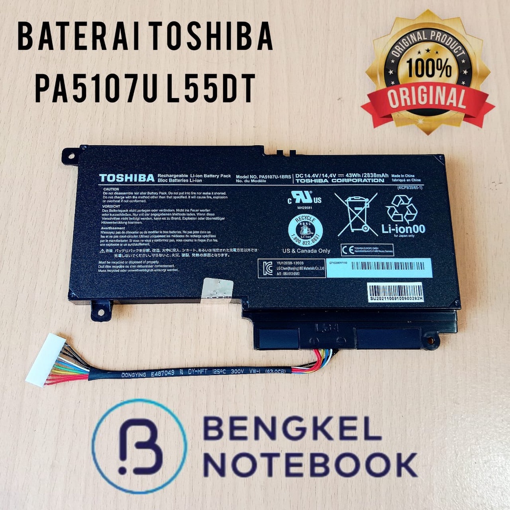 BateraiToshiba PA5107U L55DT L55-A L40-A L40A L55 L55T L50 L40-D L40D L40D-A L50D L55D-A S40DT-A S40DT S45DT S40 S40D L40-A L40A PA5107U-1BRS PA5107