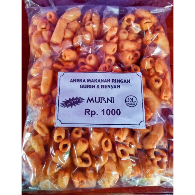 

Makaroni murni mekar pedas packan. berat 300gram perpack isi 20 bungkus kecil