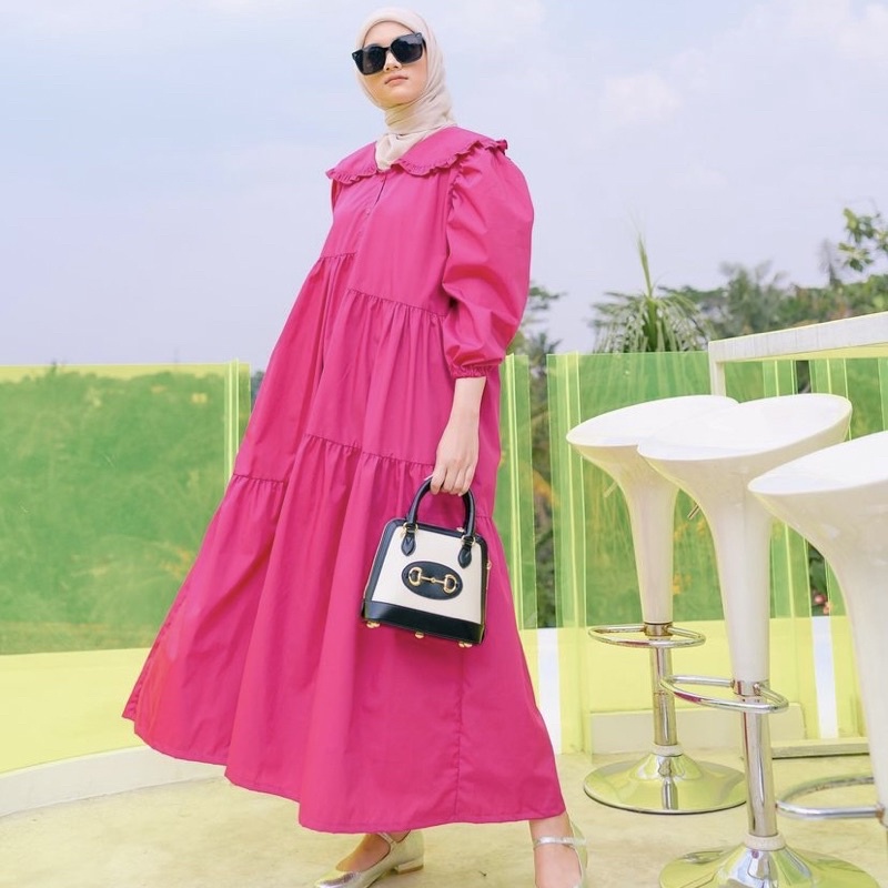 hava dress fuschia haideeorlin