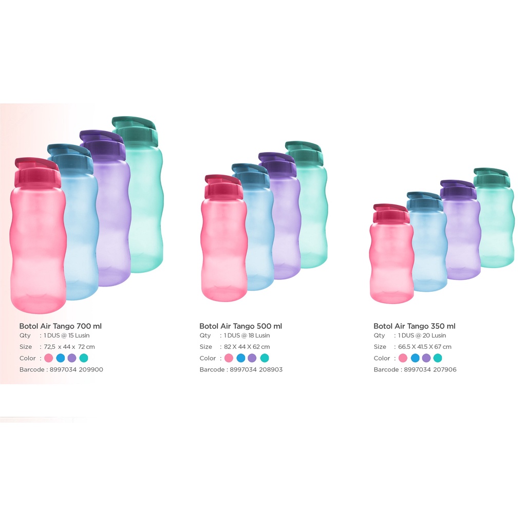 BOTOL MINUM - SOUVENIR - TANGO - 700 - 500 - 350ML