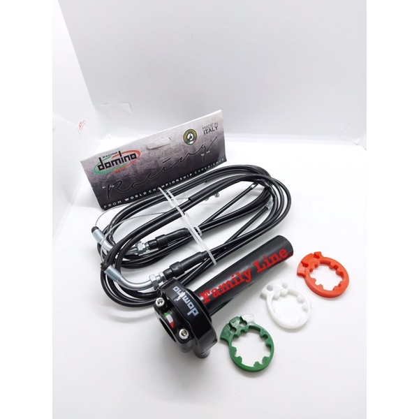 Gas Spontan Domino Racing 2 Kabel Italy Universal Vespa Matic