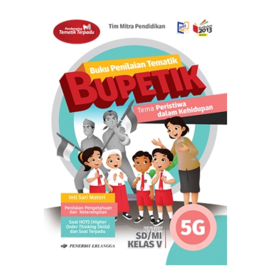 Buku Penilaian Tematik Bupetik  SD 5 G