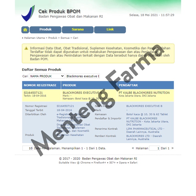 Blackmores Executive B Isi 62 Tablet - Memelihara Kesehatan Tubuh