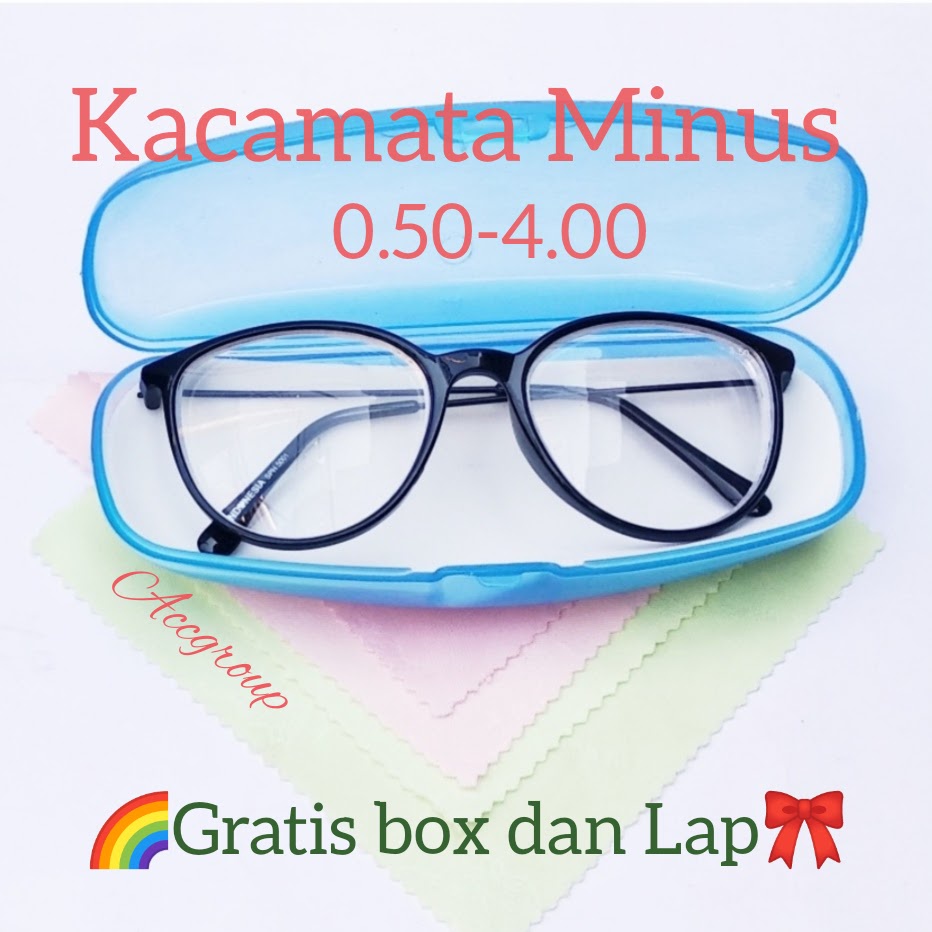 NEW Kacamata Minus Optik Jarak jauh Pria Wanita Unisex Frame oval Murah