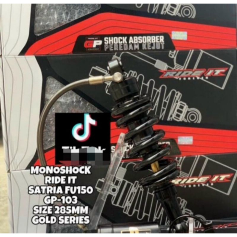 MONOSHOCK RIDE IT PREMIUM BLACK SERIES MOTOR R15 V3/SATRIA FU/SONIC/MX