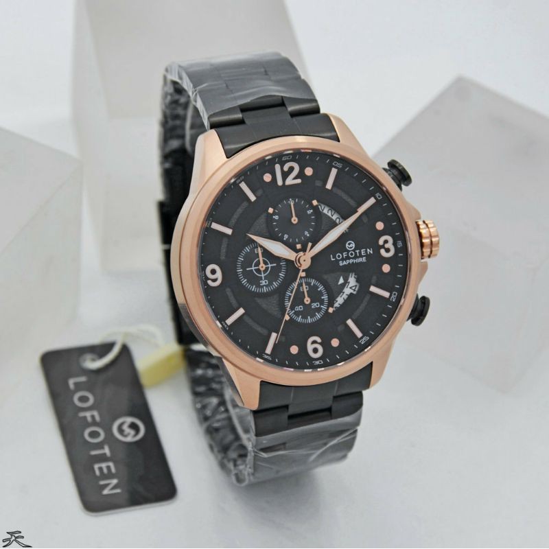 jam tangan pria lofoten 6507 chrono on original