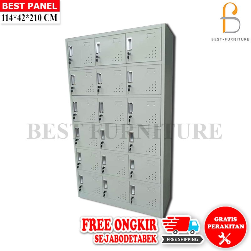 Best Locker Filing Cabinet Stainless Besi Anti Banjir 18 Pintu