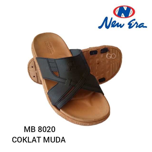 gof NEW ERA MB 8024 Sandal Slop Karet Sendal Karet Pria Terbaru Keran Size 39/43