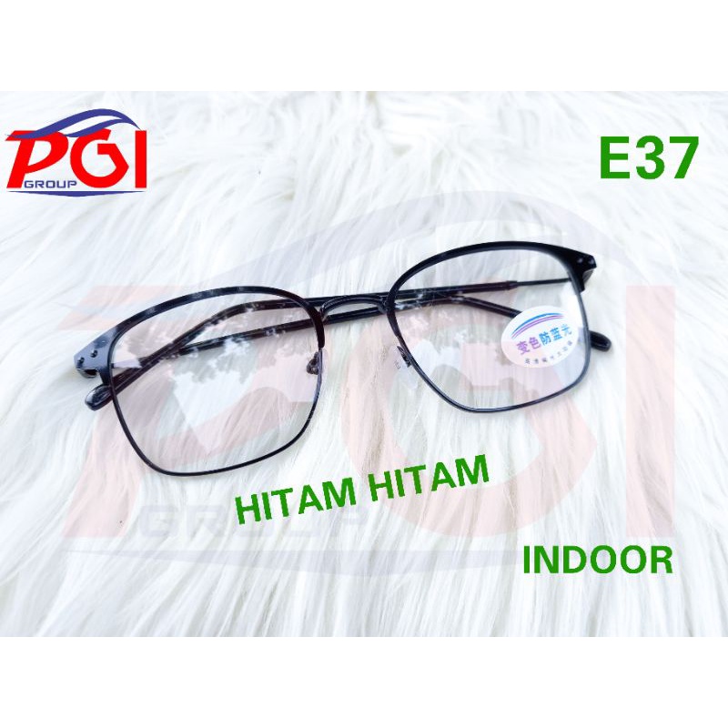 E ( E00037 ) KACAMATA PHOTOCROMIC MODEL PERSEGI ( KACAMATA SAJA ) / HARGA GROSIR