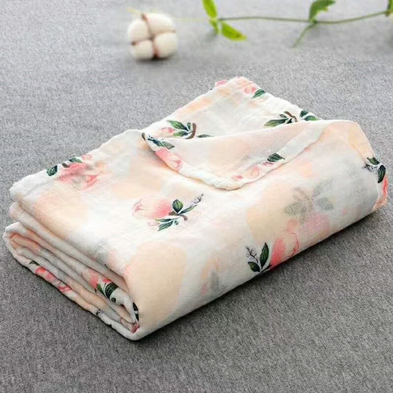 Baeby Muslin Swaddle (Bedong) Selimut Bayi Organic Bamboo 70% Cotton 30% 120 x 110 cm