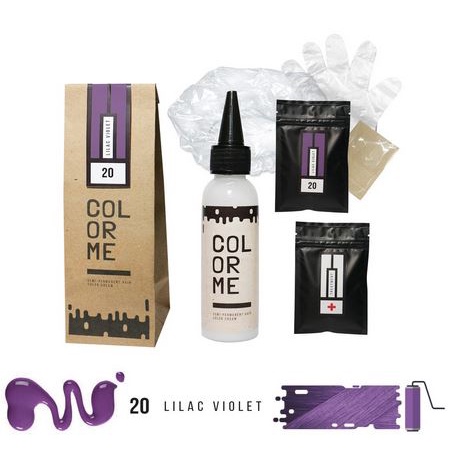 COLOR ME LILAC VIOLET hair color cream cat pewarna rambut