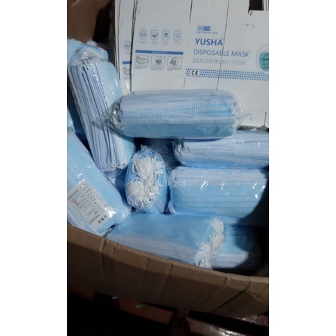 Masker Earloop 3ply Medical Grade isi 50pcs Pakai Box Harga Grosir