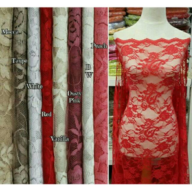 Kain brokat jacquard 2meter