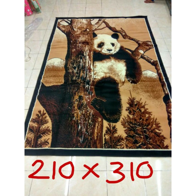 Karpet permadani motif panda tunggal