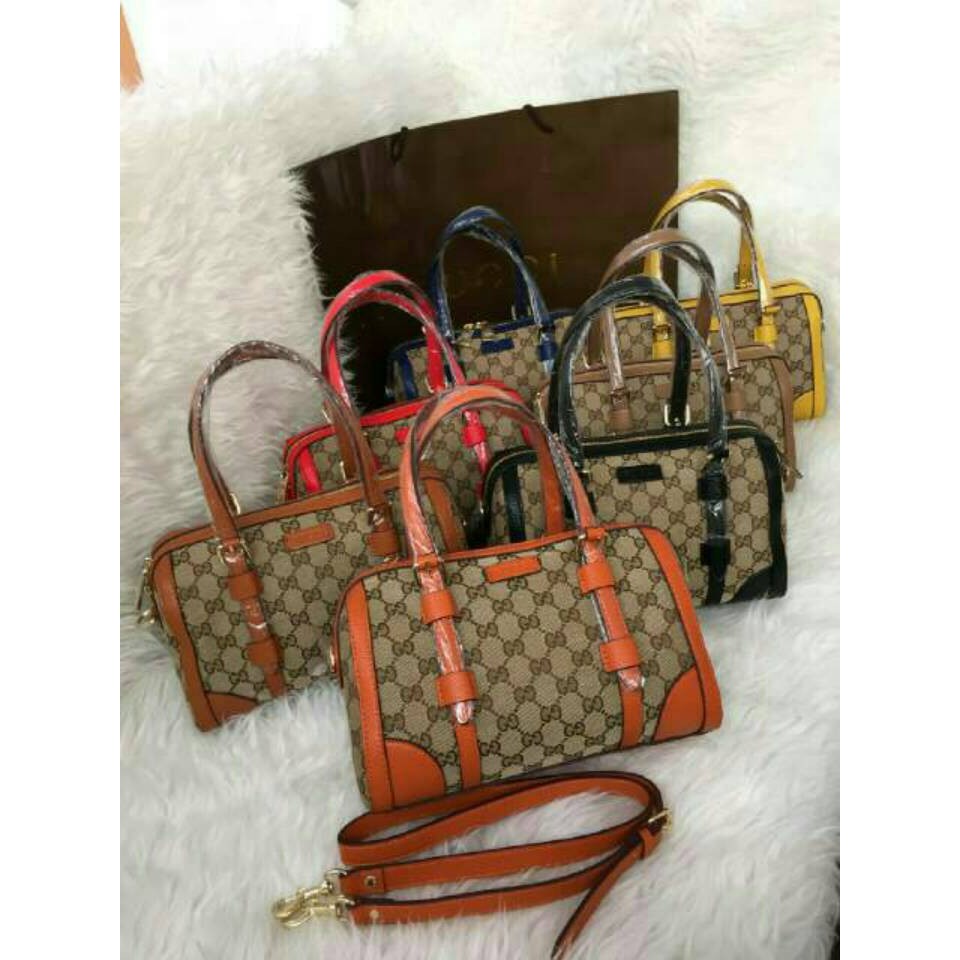 TAS GUCCI SPEEDY KANVAS GESPER 25CM