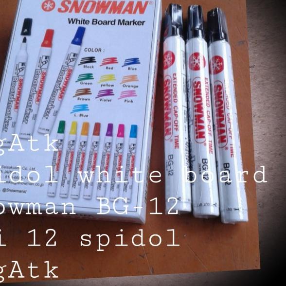 

☪ SNOWMAN. SPIDOL WHITE BOARD MAKER. - Hitam ♦