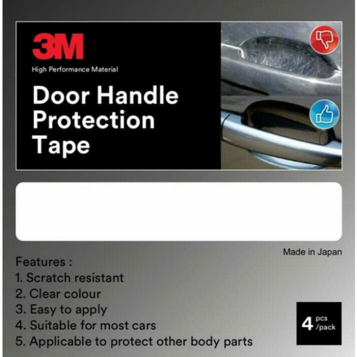 3M door handle protection Tape - pelindung handle pintu mobil