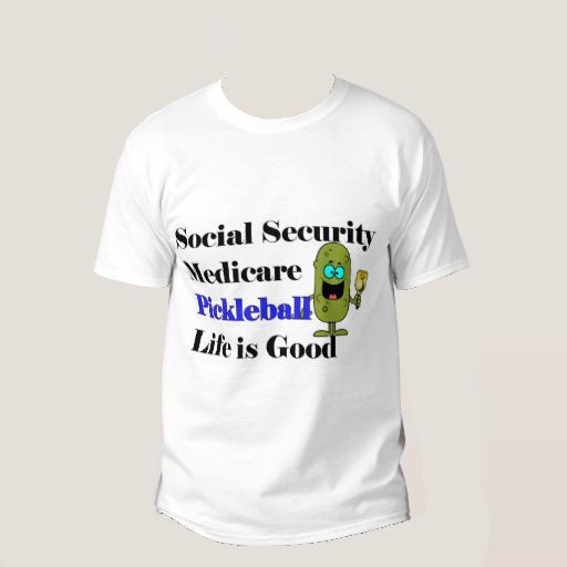 Pickleball Shirt Life Is Good Kaos Murah