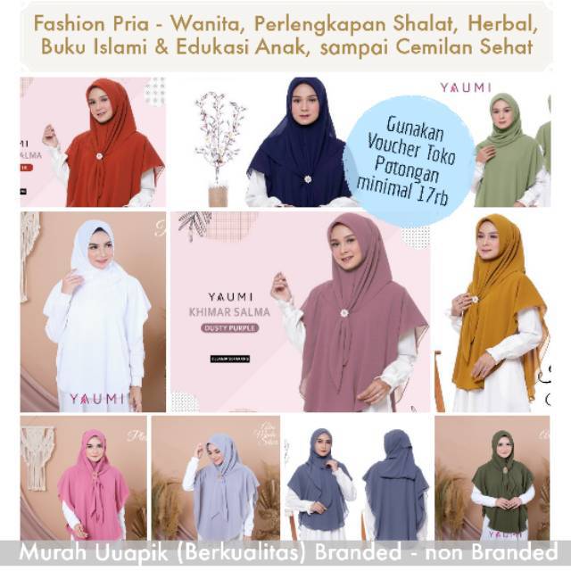 Khimar Salma Original by Yaumi Hijab / JILBAB CAPE Malaysia Cantik Syar'i VIRAL