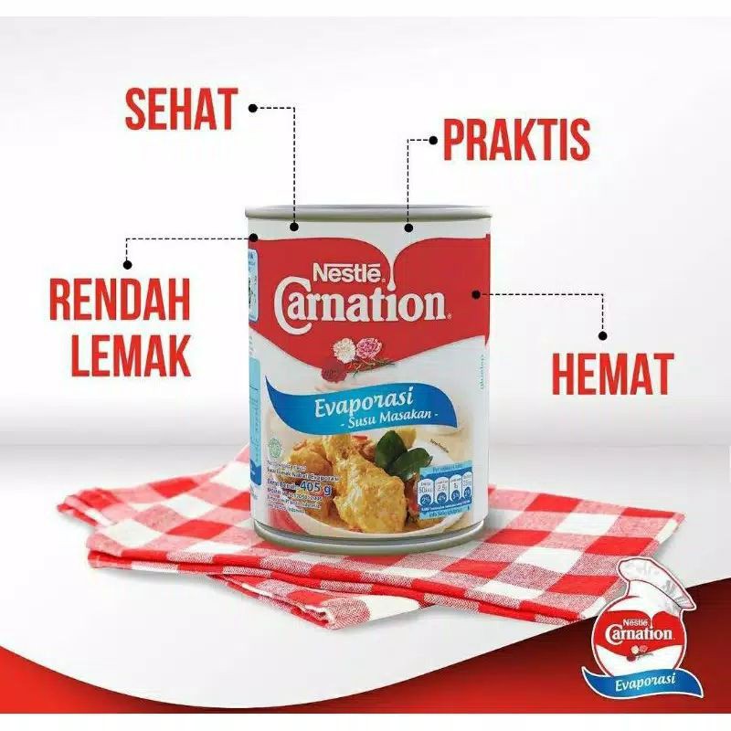 

NESTLE CARNATION EVAPORASI SUSU MASAKAN 405GR