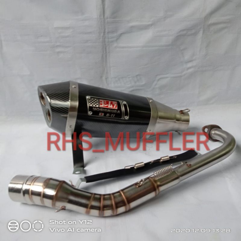 Knalpot nmax yoshimura r11(JAMIN PNP)untuk aerox pcx vario125/150 DLL