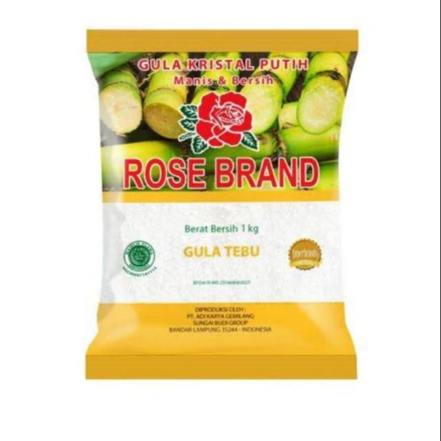 

Gula pasir rosebrand 1kg