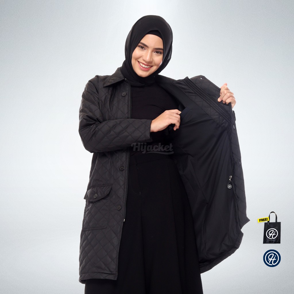 Hijacket® Agnezia | Original | Jaket Parasut Wanita Quilted Style with Belt-1
