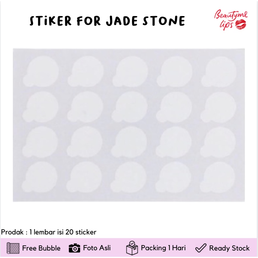 Stiker for jade stone / glue paper jade stone