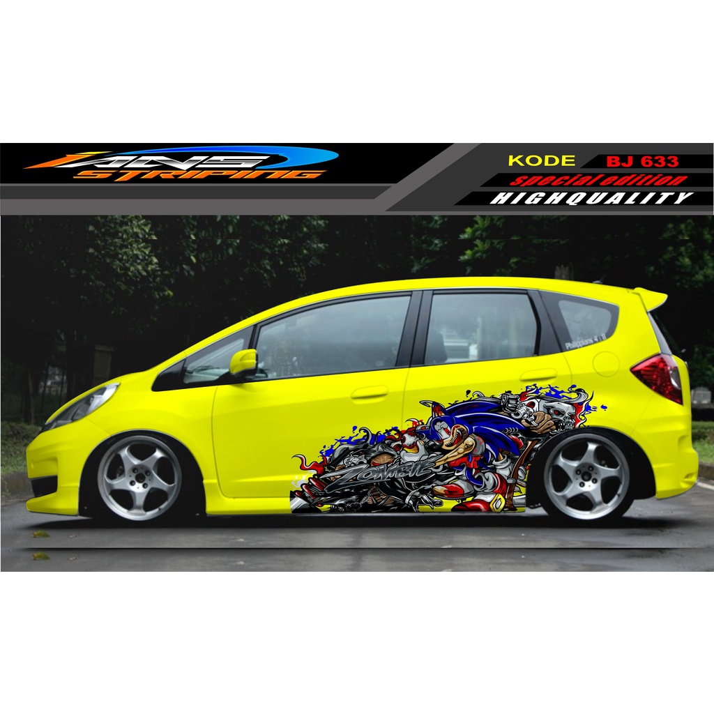 DECAL STICKER MOBIL JAZZ BRIO AVANZA SIGRA YARIS / STIKER VARIASI MOBIL / MODIF STICKER MOBIL 633