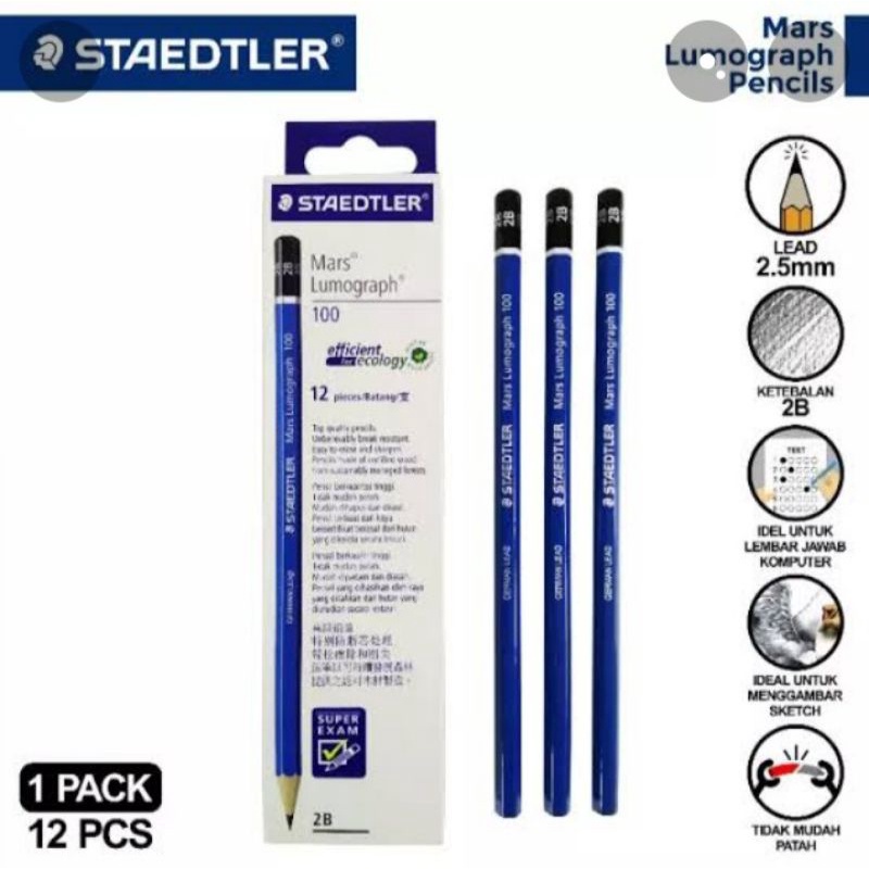 

PENSIL STAEDTLER 2B ECERAN MURAH