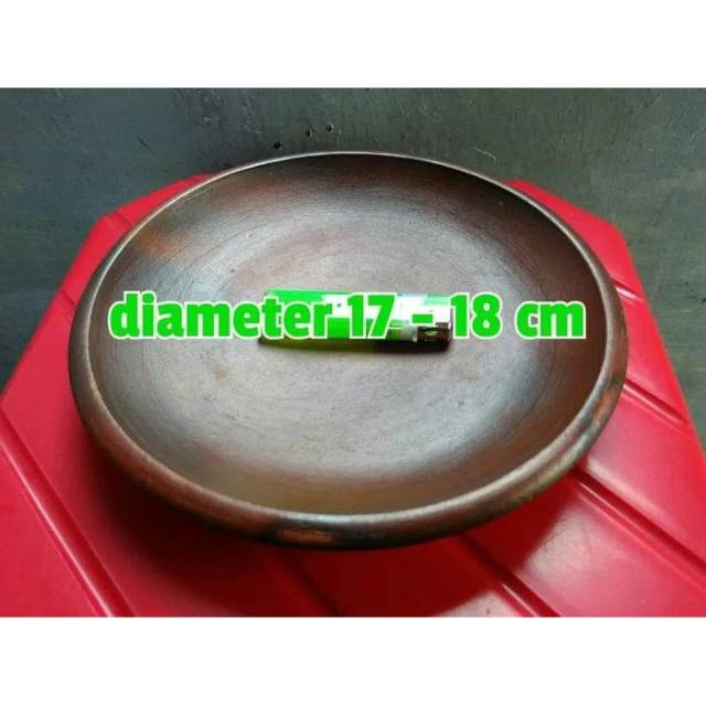 Piring Cobek Tanah Liat Diameter 18cm Piring Lalap Ayam Goreng
