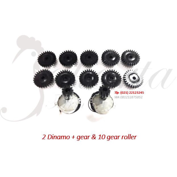 Gear Mesin Tetas Telur Sistem Roller Untuk Rak Mesin Penetas