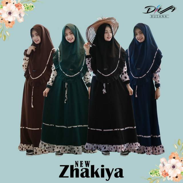 New Zakiyya gamis set khimar Diva busana