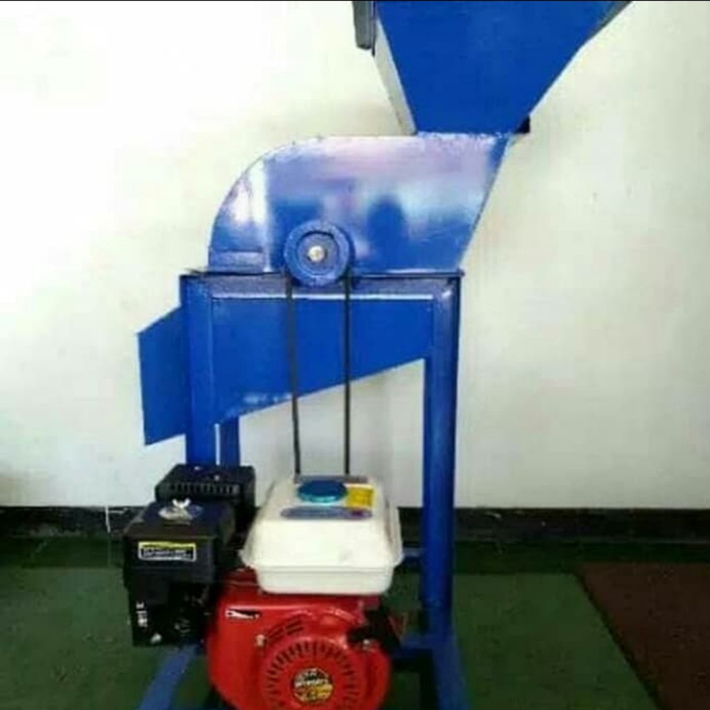 Mesin Pencacah Rumput , Jerami dll + Diesel Bensin Lengkap Langsung Pakai.