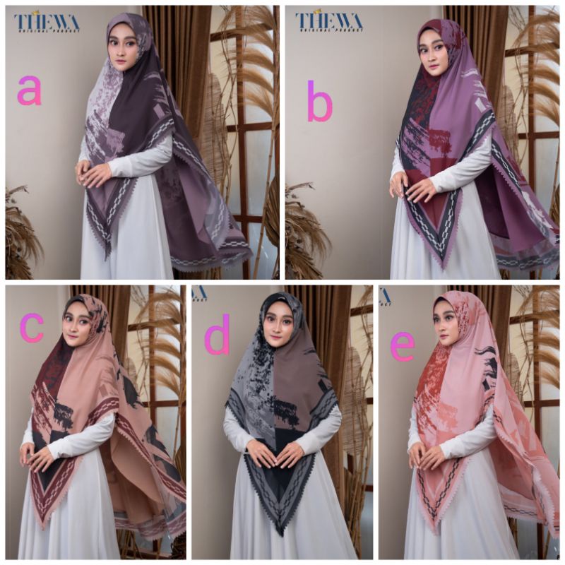 KHIMAR SYARI PREMIUM / KHIMAR ORI BY THEWA / KHIMAR CANTIK PRINTING / HIJAB SYARI
