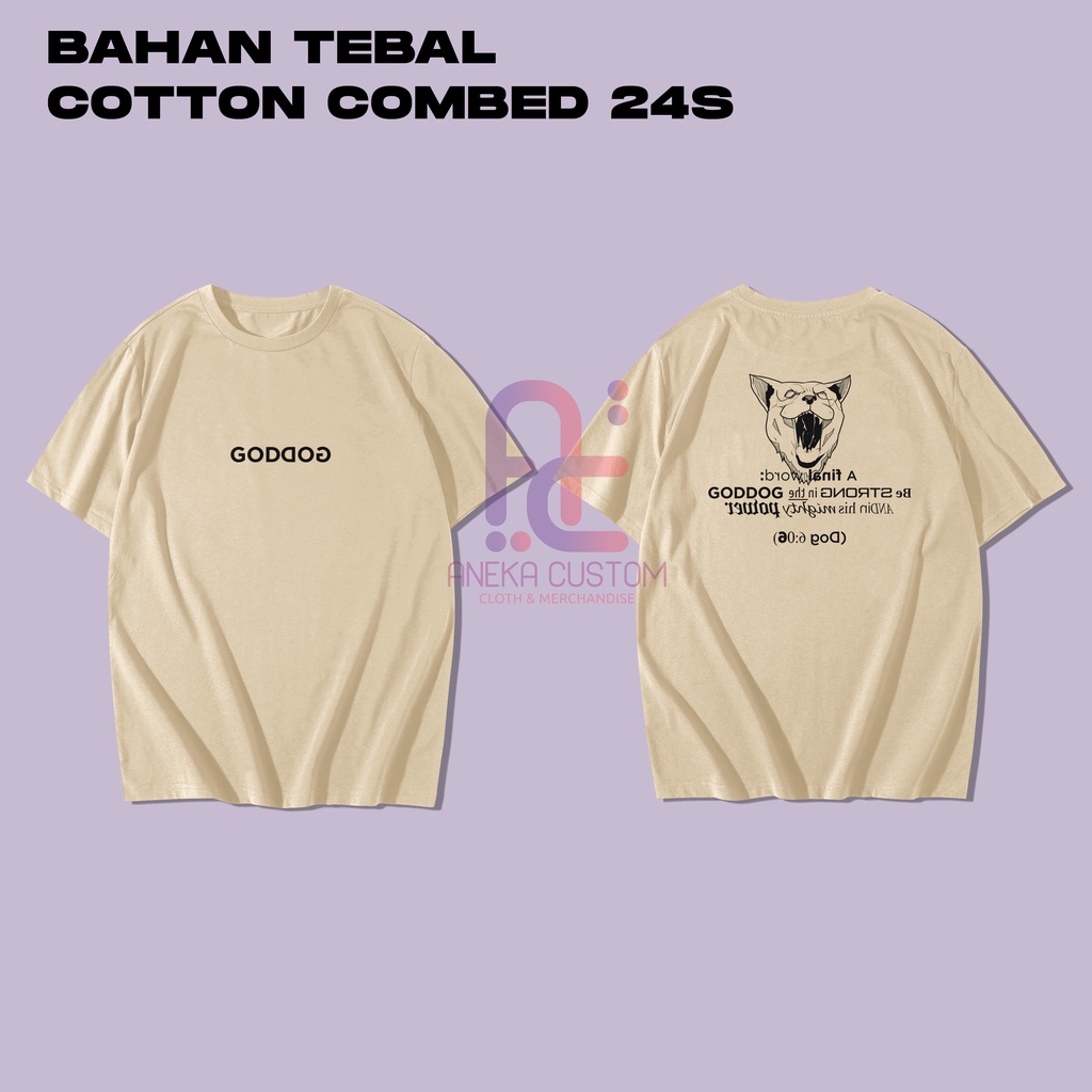 Kaos Baju T-Shirt Manhwa Outfit God dog crew Versi 2