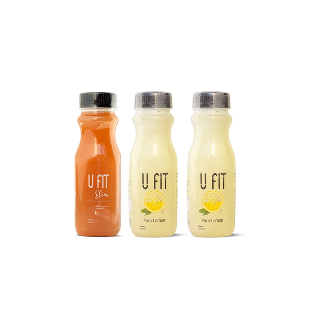 

U FIT Paket Slim Mon ( 2Lemon 1Slim ) || Sari Lemon Asli Untuk Diet || Sari Lemon Diet dan Detox