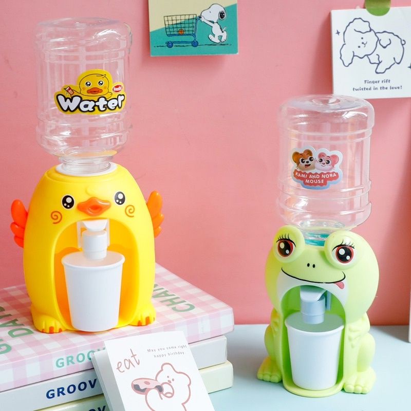 Dispenser Air Galon Mini Portable Mainan Anak Air Minum Karakter Bebek Penguin Dispenser Anak