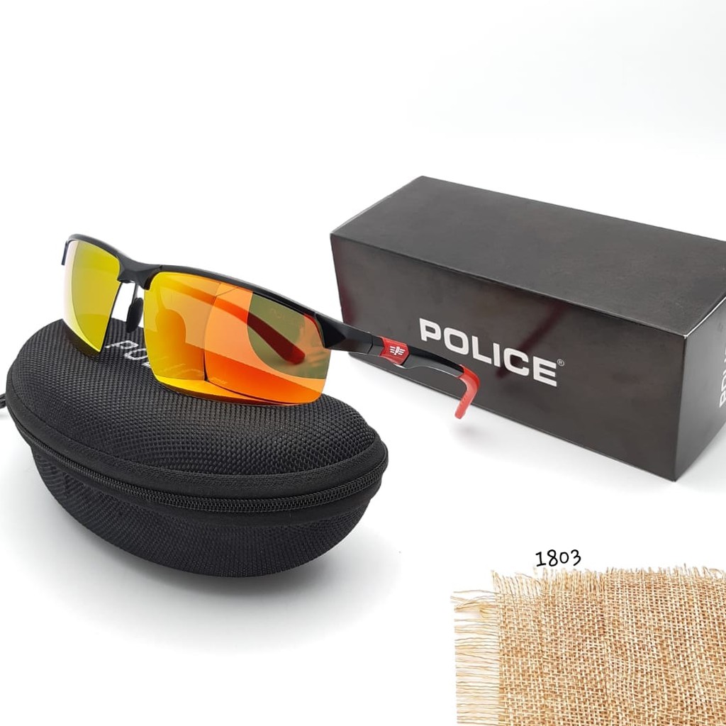 Sunglass Kacamata Sepeda Pria Police A1803 Lensa Anti UV Termurah