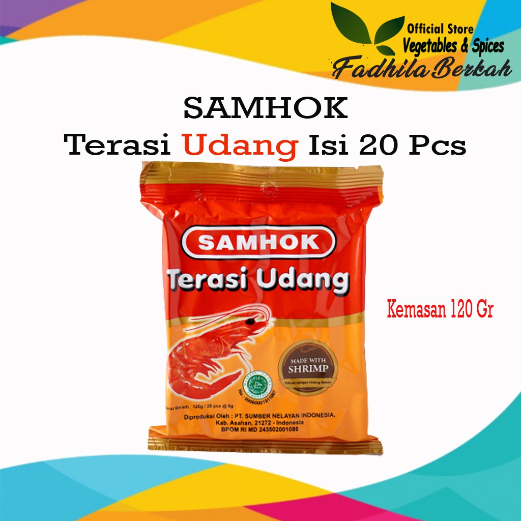 

Samhok Terasi Udang original dengan isi 20 pcs berat 120gr