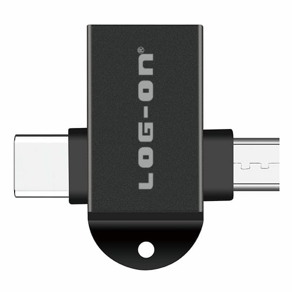 LOG ON  LO-OT09 OTG 2in1 (TYPE C &amp; MICRO) CONVERTER USB 3.0 TO MICRO AND TYPE C High Speed Transfer Data Premium Quality