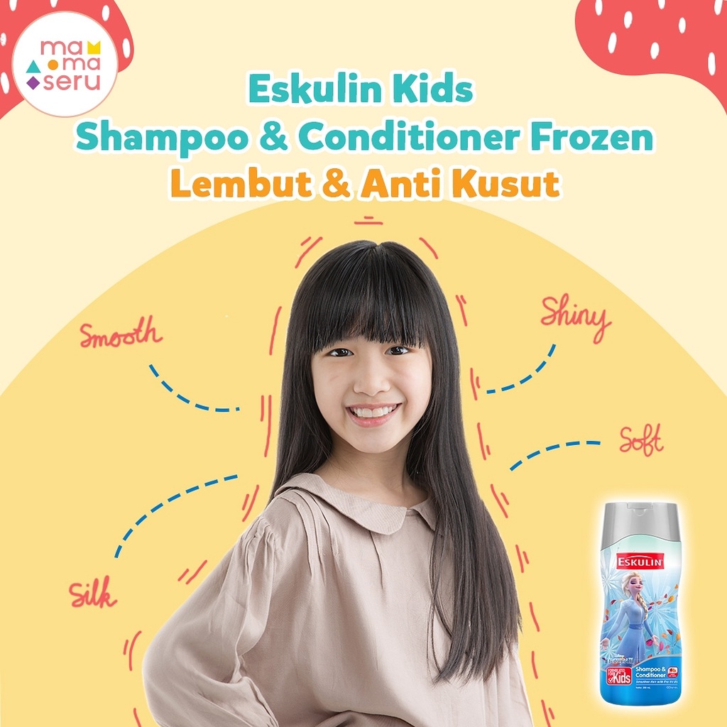 Eskulin Kids Shampoo &amp; Conditioner Eskulin Kids 200ml Kartun Shampo sampo kondisioner anna elsa minnie sofia