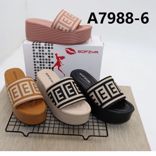 Sandal wedges import sofiya 7988-6