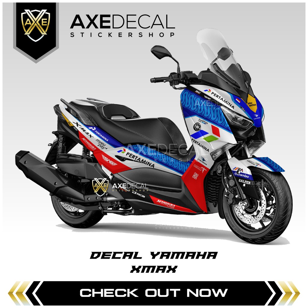 Decal Stiker Xmax Mandalika / Stiker Set Fullbody Yamaha Xmax / Pertamina / Stock Decals X-max
