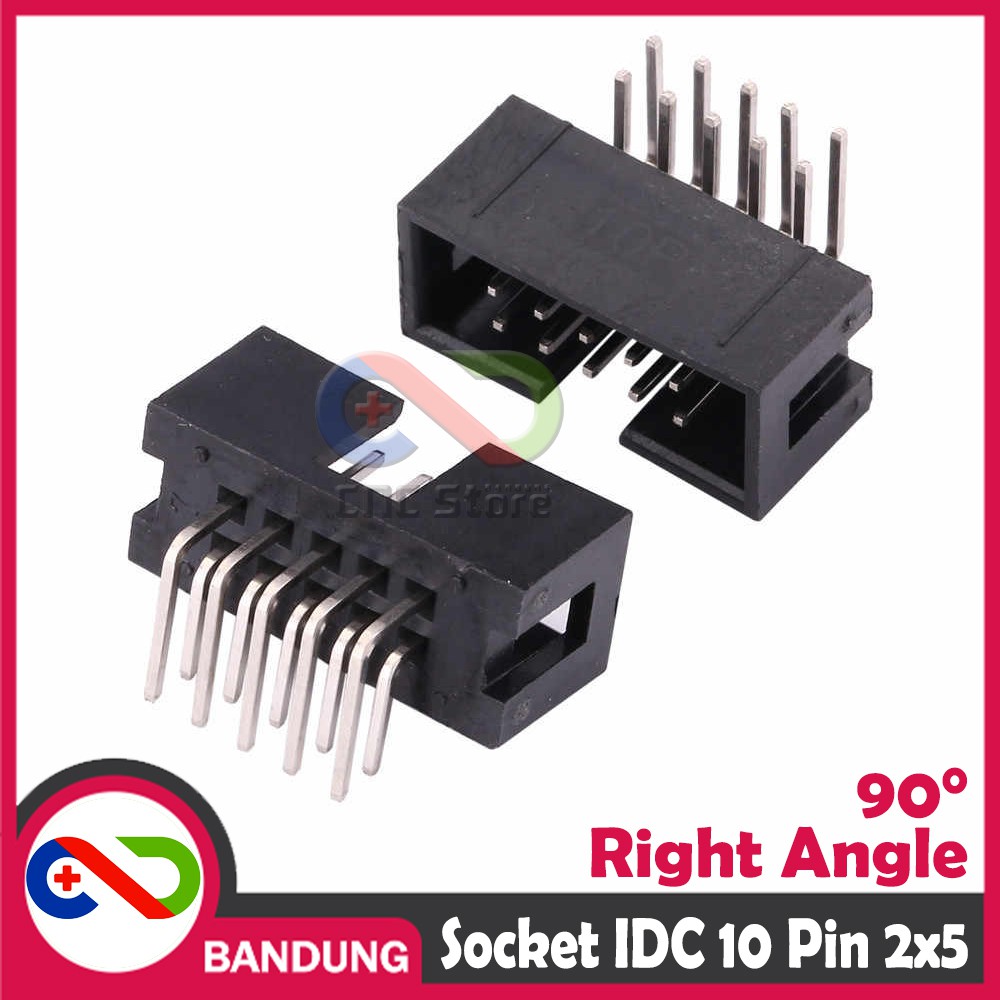 DC3-10P RIGHT ANGLE SOCKET IDC 2x5 10PIN BOX HEADER MALE ISP