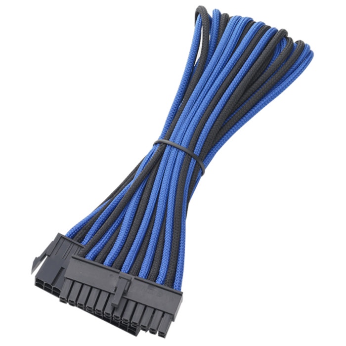 Bitfenix Alchemy ATX 24 pin Blue Black - sleeved cable