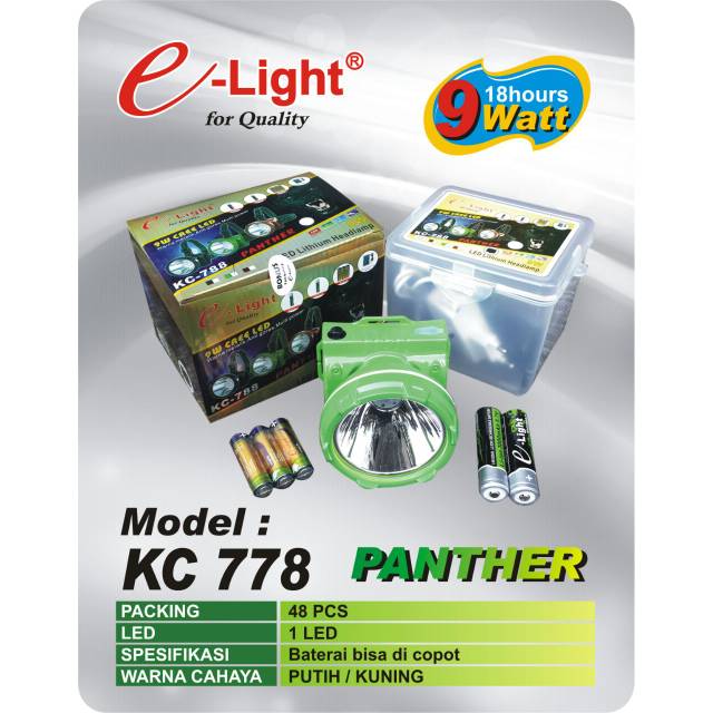 SENTER E-LIGHT KC 778 ( 9 WATT )